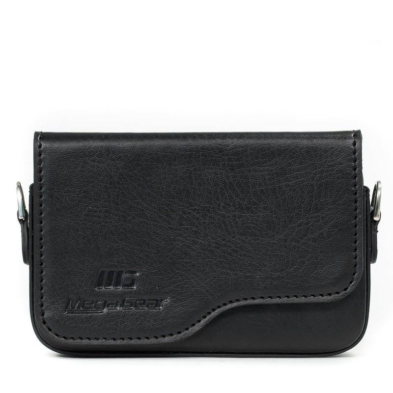 MegaGear MG1089 Leather Camera Case with Strap Compatible with Canon PowerShot SX620 HS, ELPH 180, ELPH 190 is, ELPH 360 HS, ELPH 170 is, SX610 HS - Black - Image 2
